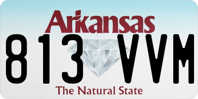AR license plate 813VVM