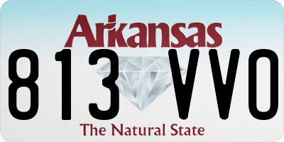 AR license plate 813VVO