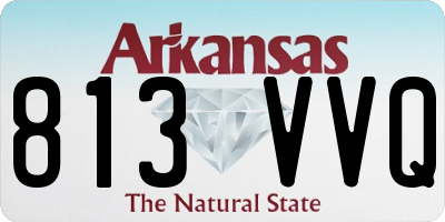 AR license plate 813VVQ