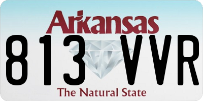 AR license plate 813VVR