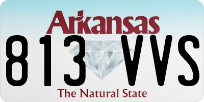 AR license plate 813VVS