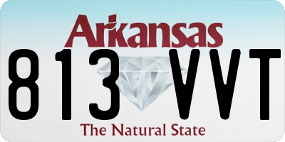 AR license plate 813VVT