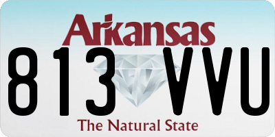 AR license plate 813VVU