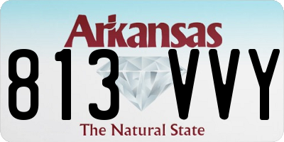 AR license plate 813VVY