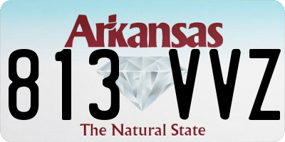 AR license plate 813VVZ
