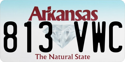 AR license plate 813VWC