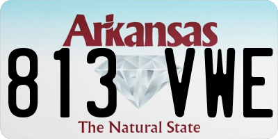 AR license plate 813VWE