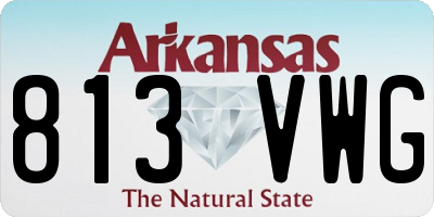 AR license plate 813VWG