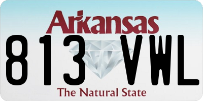 AR license plate 813VWL