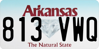 AR license plate 813VWQ