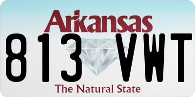 AR license plate 813VWT