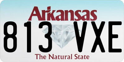 AR license plate 813VXE