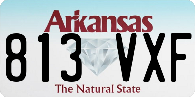 AR license plate 813VXF