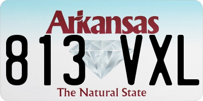 AR license plate 813VXL