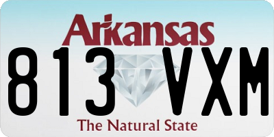 AR license plate 813VXM
