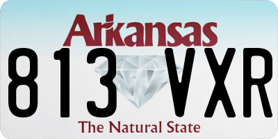 AR license plate 813VXR