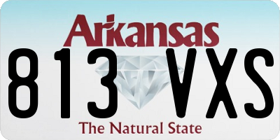 AR license plate 813VXS