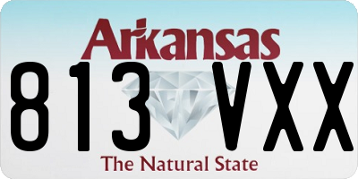 AR license plate 813VXX