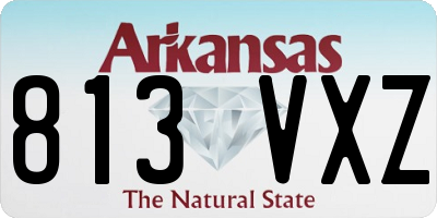 AR license plate 813VXZ