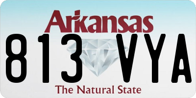 AR license plate 813VYA
