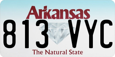 AR license plate 813VYC