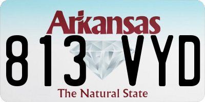 AR license plate 813VYD