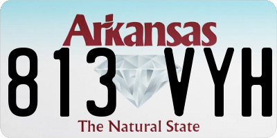 AR license plate 813VYH