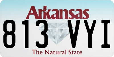 AR license plate 813VYI
