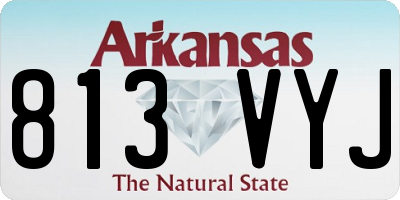 AR license plate 813VYJ