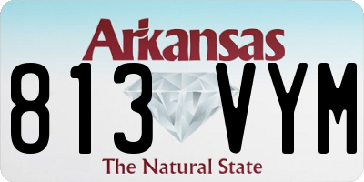 AR license plate 813VYM