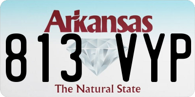 AR license plate 813VYP