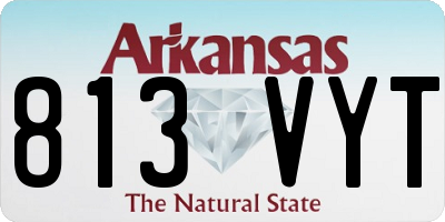 AR license plate 813VYT