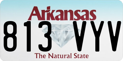 AR license plate 813VYV