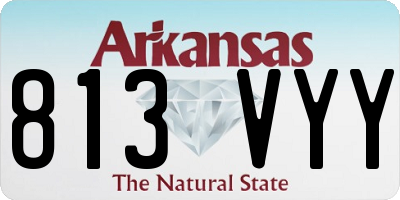 AR license plate 813VYY