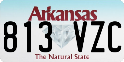 AR license plate 813VZC