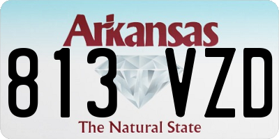 AR license plate 813VZD