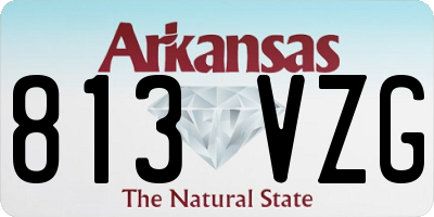AR license plate 813VZG