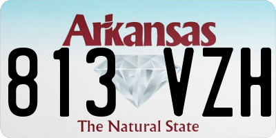 AR license plate 813VZH