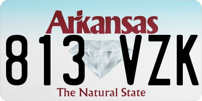 AR license plate 813VZK