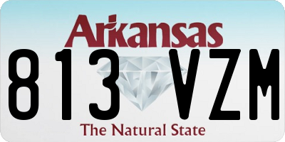 AR license plate 813VZM