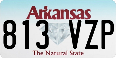 AR license plate 813VZP