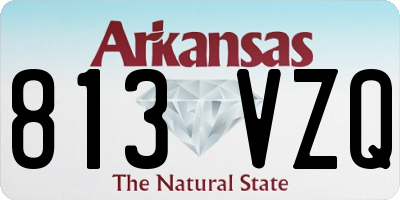 AR license plate 813VZQ