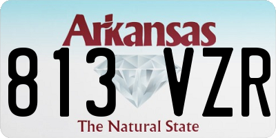 AR license plate 813VZR
