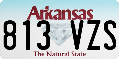 AR license plate 813VZS