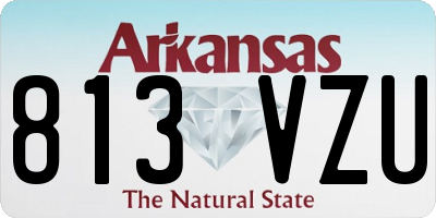 AR license plate 813VZU