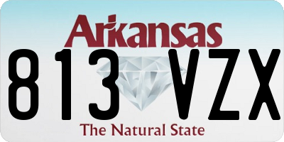 AR license plate 813VZX