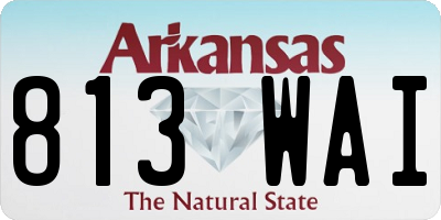 AR license plate 813WAI