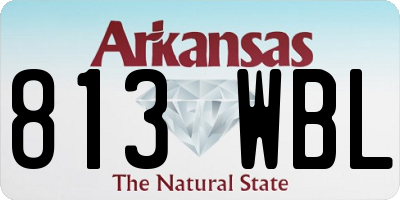 AR license plate 813WBL