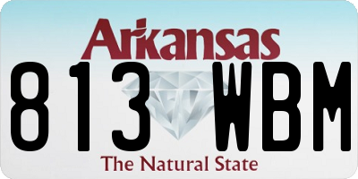 AR license plate 813WBM