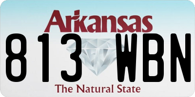 AR license plate 813WBN